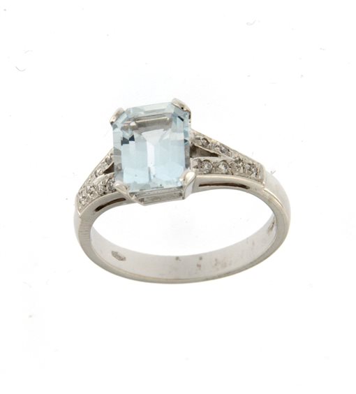 Anneau Soranzo Gioielli Femme Pietre Preziose in Or blanc Acquamarina 2.00 Ct LT10207420 - LT10207420